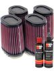 K&N Air Filter RU-2754 + Recharge Kit