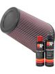 K&N Air Filter RU-2815 + Recharge Kit