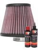 K&N Air Filter RU-8490 + Recharge Kit