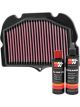 K&N Air Filter SU-1308R + Recharge Kit