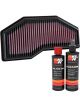 K&N Air Filter TB-1016 + Recharge Kit