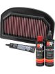 K&N Air Filter TB-1212 + Recharge Kit