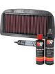 K&N Air Filter YA-1002 + Recharge Kit