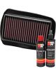 K&N Air Filter YA-1208 + Recharge Kit