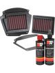 K&N Air Filter YA-1602 + Recharge Kit