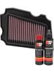 K&N Air Filter YA-2002 + Recharge Kit