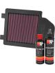 K&N Air Filter YA-4504-T + Recharge Kit