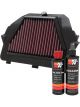 K&N Air Filter YA-6008 + Recharge Kit