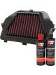 K&N Air Filter YA-6008R + Recharge Kit