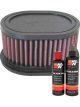 K&N Air Filter YA-6098 + Recharge Kit