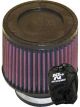 K&N Round Tapered Clamp-On Air Filter RU-3700 + Filter Wrap