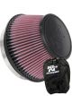 K&N Universal Clamp-On Air Filter RU-1009 + Filter Wrap