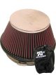 K&N Round Tapered Clamp-On Air Filter RF-1009 + Filter Wrap