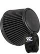 K&N Clamp-On Tapered Conical Air Filter RU-3106HBK + Filter Wrap
