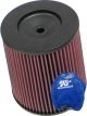 K&N Clamp-On Round Tapered Air Filter RC-4900 + Filter Wrap