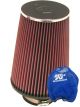 K&N Clamp-On Round Tapered Air Filter RC-5106 + Filter Wrap