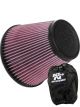 K&N Universal Clamp-On Air Filter RU-5107 + Filter Wrap