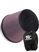 K&N Universal Clamp-On Air Filter RU-1014 + Filter Wrap