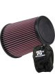 K&N Round Tapered Clamp-On Air Filter RF-1015 + Filter Wrap