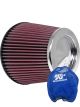 K&N Clamp-On Round Tapered Air Filter RC-4381 + Filter Wrap