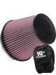 K&N Universal Clamp-On Air Filter RU-1042XD + Filter Wrap