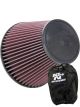 K&N Universal Clamp-On Air Filter RU-1048 + Filter Wrap