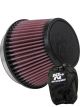K&N Round Tapered Clamp-On Air Filter RU-5163 + Filter Wrap