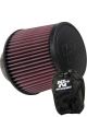 K&N Clamp-On Round Tapered Air Filter RU-3570 + Filter Wrap