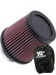 K&N Clamp-On Round Tapered Air Filter RU-4990 + Filter Wrap