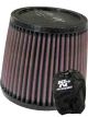 K&N Clamp-On Round Tapered Air Filter RU-4450 + Filter Wrap