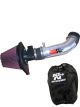 K&N Air Intake 77 Series Kit 77-2529KP + Filter Wrap