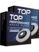 2 x Top Performance X Drilled Slotted Disc Brake Rotor 302mm TD2027XSR TD2027XSL