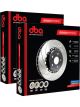 2 x DBA 5000 Curved Disc Brake Rotor Black 378mm DBA52072BLKCSR DBA52072BLKCSL