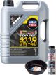 LIQUI MOLY Top Tec 4110 5W-40 5L Silver Service Kit + 6L Drip Tray