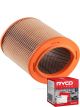 Ryco Air Filter A1652 + Service Stickers