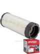 Ryco Air Filter Heavy Duty HDA5987 + Service Stickers