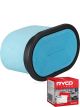 Ryco Air Filter Heavy Duty HDA6033 + Service Stickers