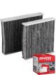 Ryco Cabin Air Filter Activated Carbon RCA213C + Service Stickers