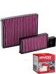 Ryco Cabin Air Filter Microshield RCA240MS + Service Stickers