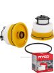 Ryco Fuel Filter Heavy Duty Cartridge R2888P + Service Stickers