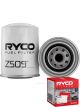 Ryco Fuel Filter Heavy Duty Spin-On Z509 + Service Stickers