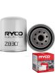 Ryco Fuel Filter Heavy Duty Spin-On Z830 + Service Stickers