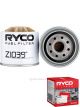 Ryco Fuel Water Separator Filter Z1039 + Service Stickers