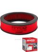 Ryco O2 Rush Performance Air Filter A133RP + Service Stickers