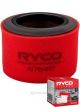 Ryco O2 Rush Performance Air Filter A1784RP + Service Stickers