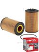 Ryco Oil Filter Heavy Duty Cartridge R2822P + Service Stickers