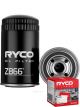 Ryco Oil Filter Heavy Duty Spin-On Z866 + Service Stickers