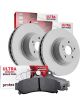 Protex Ultra Rear Disc Brake Rotors + Ceramic Brake Pads