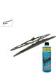 Bosch Wiper Blade Twin Spoiler Set + Windshield Washer Fluid