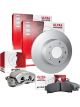 Protex Ultra Rear Disc Brake Rotors + Ceramic Brake Pads + Right Disc Caliper